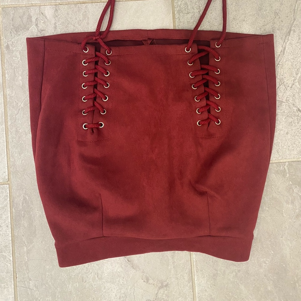 Red skirt